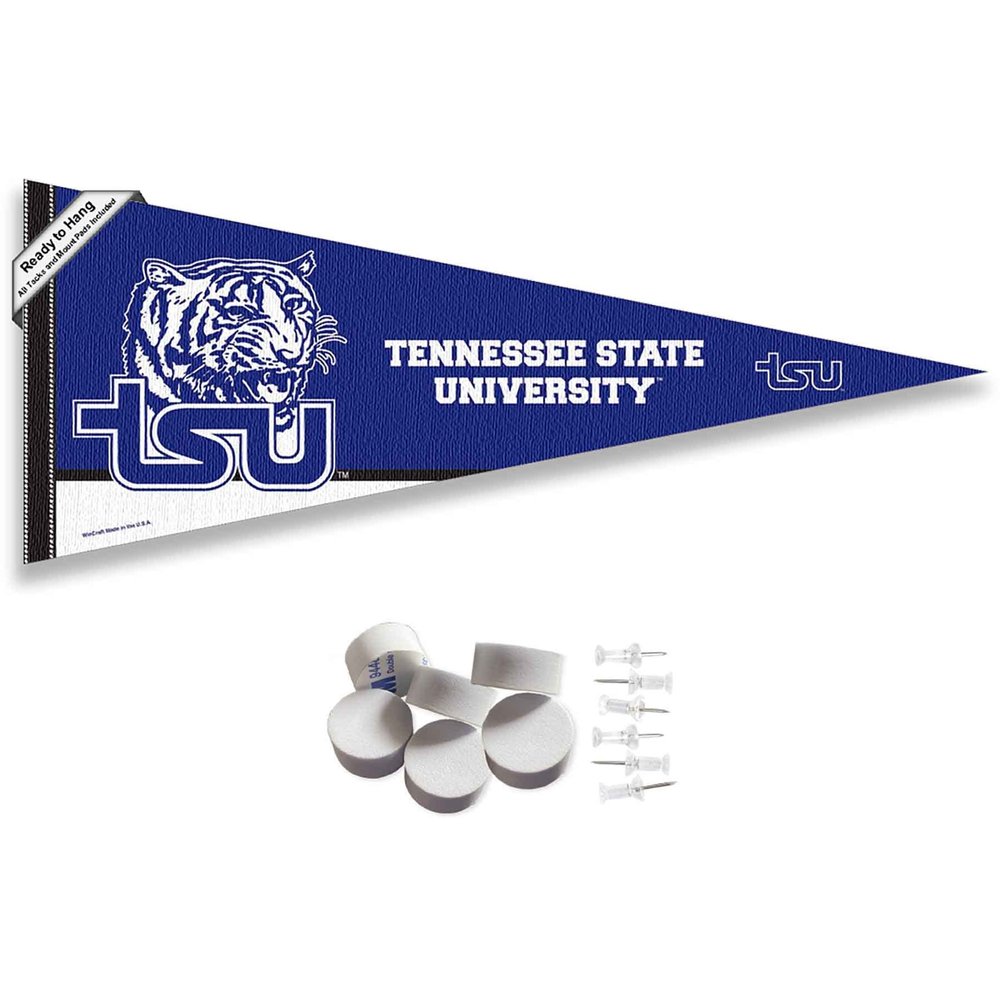 College Flags & Banners Co. Tennessee State Tigers Pennant Flag and Wall Tack Mount Pads