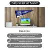 College Flags & Banners Co. Tennessee State Tigers Pennant Flag and Wall Tack Mount Pads view 4