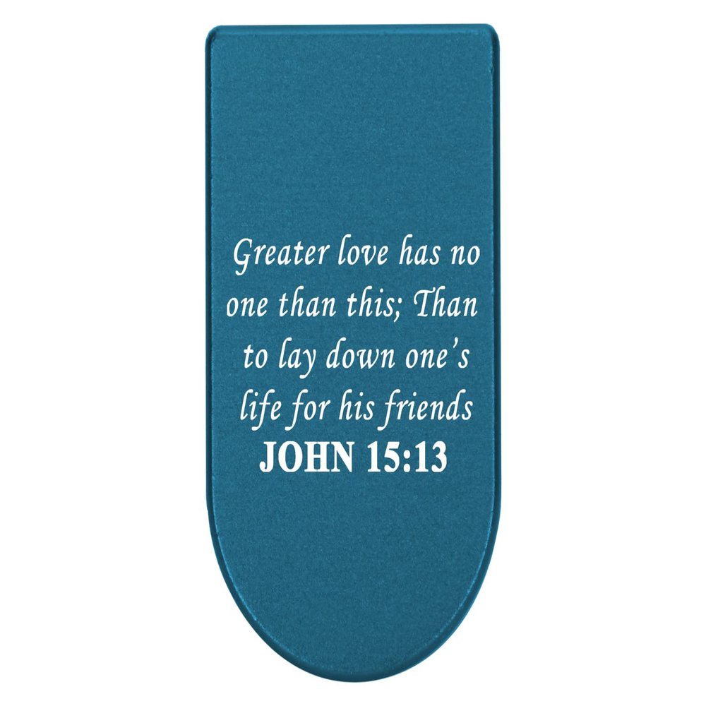 NDZ Performance Magazine Base Plate with Finger Extension for Springfield Hellcat 10 Round 9mm Blue Laser Engraved Aluminum Bible John 15:13 USA Made