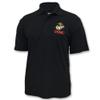 Armed Forces Gear Men's US Marine Corps Performance Polo - Official Licensed US Marine Corps Shirts for Men (Black, 2X-Large) view 1