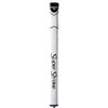 SuperStroke Zenergy Flatso 17" 3.0 Golf Putter Grip with No Taper Enhanced SPYNE Technology, New Multi-Zone Texturing and Tech-Port, White/Black view 1
