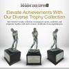 SHOP AWARDS AND GIFTS 12.5-Inch Male Golf Trophy Award Figurine Statue, Tournament, Championship, Golfing Prizes and Gifts, Customizable, Antiqued Silver/Gold Resin view 2