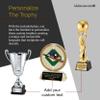 SHOP AWARDS AND GIFTS 12.5-Inch Male Golf Trophy Award Figurine Statue, Tournament, Championship, Golfing Prizes and Gifts, Customizable, Antiqued Silver/Gold Resin view 3