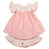 Girl's Toddler Cotton Lace Tunic Dress Shorts Set Vintage Style (as1, age, 2_years) view 1