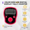Electronic Finger Counter, 6 Pack Digital Tally Counter Clicker with Led, Resettable 5 LCD Digit Display Tasbeeh Tasbih Hand Tally Counter Counting for Muslims Pray, Golf,Goods Counting,Lap & Knitting view 2
