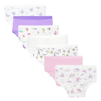 Bellabu Bear Girl's Rayon from Bamboo Underwear 7-Pack (as1, age, 6_years, 7_years, Cookies Pack)