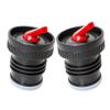 Stanley Thermos Stopper Pico de Mate Replacement Part For Classic Vacuum Insulated Wide Mouth Bottle Thermos (1.1QT, 1.5QT, 2QT) (2, Black-Red) view 1