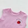 Newborn Infant Baby Girls Autumn Strawberry Print Sleeveless Vest Shorts Outfits Set Clothes Girls (Pink, 0-6 Months) view 3