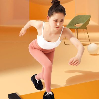 IMPREC Slide Board, Adjustable Length Training Sliding Board for Fitness Training with End Stops, Sliding BootiesCarrying Bag and Exercise Guide (Color : Orange, Size : 1.8m)