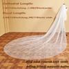 EllieWely 2 Tier Glitter Tulle Wedding Bridal Veil With Metal Comb F40 view 4