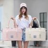 Gym Bag for Women Multiple Pockets Travel Duffle Tote Bag, Waterproof Weekender Overnight Bags for Women with Wet Compartment view 2