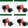 MUQZI Quick Release Fork Mount, Bike Car Roof Mount Rack Road Bicycle Fork Block Thru Axle Wheel Holder, Truck Bed Fork Mount with Installation Adapters MTB Tire Holder Rack Mount, Red view 4