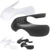 KHG Crease Protector Shoe Guard for Sneakers: Air Force Jordans Dunks, 2 Pairs Anti Crease Shoe Protector for Men Women Kids, Size 8.5-14, Black+White view 1