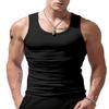 Viisendy Pro Men's Stringer Tank Tops Cotton Vest Sleeveless Gym Workout Bodybuilding Fitness Muscle T Shirts Black XL view 1