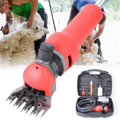 YIYIBYUS Sheep Shears Electric Soft Shaft Wool Scissors, 750W 110V Flexible Sheep Goat Shears Shearing Machine 2400r/min Adjustable Blades Grooming Clippers for Sheep