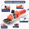YIYIBYUS Sheep Shears Electric Soft Shaft Wool Scissors, 750W 110V Flexible Sheep Goat Shears Shearing Machine 2400r/min Adjustable Blades Grooming Clippers for Sheep view 4