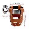 2.75 "Bike Water Bottle Holder, Vintage Leather Bike Beverage Holder,Bike Cup Holder,Bike Drink Holder for Motorcycle Bike Stroller Walker Wheelchair Scooter Golf Cart view 3