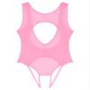 ACSUSS Women Cutout Swimwear Crotchless Open Butt Bodysuit Lingerie One Piece Swimsuits Pink One Size view 2