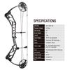 Compound Bow Kit for Adult Beginners Hunting and Targeting USA Gordon Bow Limb IBO 320fps Right Hand (Precious Blue) view 2
