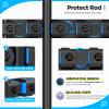 PLUSINNO Fishing Rod Holders - V6 Vertical Support for Extra Large & Heavy Fishing Rod Combos, Garage & Wall Mounted Rack Storage view 4