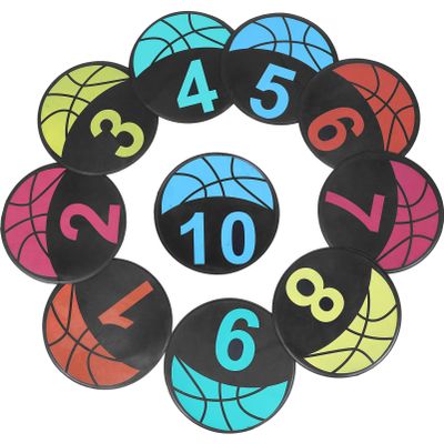 BESPORTBLE 10pcs Marking Discs for Soccer Training TPE Football Training Markers for Agility Drills Indoor and Outdoor Sports Use Smooth Edges Non-Fading Design