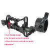 Archery Compound Bow Sight Aluminum Alloy 0.019" Fiber Optic 1 Pin Bow Sight Micro-Adjustable Aim Sight Toolless Quickset with Sight Light Compound Bow Accessory (Bow Sight with 8X Lens) view 4