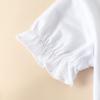 Toddler Girls Clothes Bell Bottom Sets Summer Loose Short Sleeve T Shirt Tops Striped Flared Pants (White-E, 2-3 Years) view 4