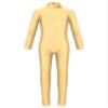 Aislor Kids Girls Zipper Back Full Body Gymnastics Jumpsuit Unitard Bodysuit Ballet Dance Dancewear Nude 3-4 Years view 2