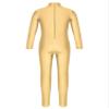 Aislor Kids Girls Zipper Back Full Body Gymnastics Jumpsuit Unitard Bodysuit Ballet Dance Dancewear Nude 3-4 Years view 3