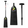 Z&J SPORT Adjustable Dragon Boat Paddle, IDBF Approved Boat Oars, Carbon Fiber Paddle Adjustable T Handle with Adjuster for Dragon Boat Paddler (Range: 43-52 /110cm-132cm) (Football Pattern) view 1
