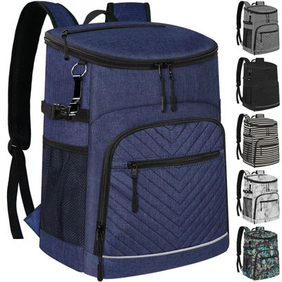 Cooler Backpack Insulated Leakproof Waterproof Backpack Cooler Bag 30 Cans, Large Capacity Lightweight Travel Camping Beach Backpack Cooler Ice Chest for Men and Women, Blue