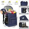 Cooler Backpack Insulated Leakproof Waterproof Backpack Cooler Bag 30 Cans, Large Capacity Lightweight Travel Camping Beach Backpack Cooler Ice Chest for Men and Women, Blue view 2