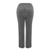 Uillui Pants for Women Casual Comfortable Straight Pants Cotton Linen Elastic Waist Slacks Trousers Loose Fit Wide Leg Pants, Z01_gray, XX-Large view 3