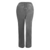 Uillui Pants for Women Casual Comfortable Straight Pants Cotton Linen Elastic Waist Slacks Trousers Loose Fit Wide Leg Pants, Z01_gray, XX-Large view 4