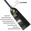 Z&J SPORT Adjustable Dragon Boat Paddle, IDBF Approved Boat Oars, Carbon Fiber Paddle Adjustable T Handle with Adjuster for Dragon Boat Paddler (Range: 43-52 /110cm-132cm) (Cube Pattern) view 3