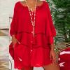 HGps8w Plus Size Cotton Linen Shirts for Women Summer Loose Button Down 3/4 Sleeve Boho Casual Tunic Tops Beach Cover-ups view 2