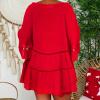 HGps8w Plus Size Cotton Linen Shirts for Women Summer Loose Button Down 3/4 Sleeve Boho Casual Tunic Tops Beach Cover-ups view 4