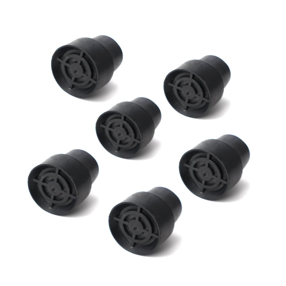 BEITESI Replacement Mini Trampoline Leg Cap Tips Trampoline Leg Cap Chair Leg Caps Replaceme nt Rubber Cap Tips Floor Pads for Mini TrampolineBlack (6pack)