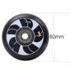 JHKJ 90A Inline Skate Wheels PU Wear-Resistant Wheels for Single Row Skate Intended for Replacement Skate Wheels for Outdoor or Indoor,Black,80mm view 2