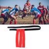 Aqur2020 Football Waist Flag Belt, Red, Polyester, Adjustable, Bright Color for Training and Outdoor Sports Games view 2