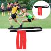 Aqur2020 Football Waist Flag Belt, Red, Polyester, Adjustable, Bright Color for Training and Outdoor Sports Games view 3
