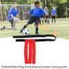 Aqur2020 Football Waist Flag Belt, Red, Polyester, Adjustable, Bright Color for Training and Outdoor Sports Games view 4