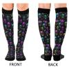 Wusikd Mushrooms Skulls Compression Socks for Women and Men Circulation Colorful Long Socks for Athletic Running 1 view 2