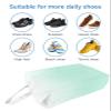Summer Ombre Green Shoe Bags,Large Travel Golf Shoes Pouch Bags Storage Organizer Accessories with Zipper & Handle for Men, Women, Kids, Traveling, Gym, Sport, Abstract Modern White Gradient Art view 3
