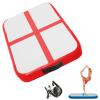 Air Mat Gymnastics Tumbling Mat, 3.3ft Inflatable Gymnastics Mat Gym Tumble Mat 4 Inch Thickness for Home Use/Training/Cheerleading/Yoga/Water Fun with Electric Pump,Red view 1