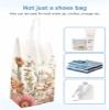 Country Eucalyptus Flowers Shoe Bags,Large Travel Golf Shoes Pouch Bags Storage Organizer Accessories with Zipper & Handle for Men,Women,Traveling,Gym,Sport,Fall Farmhouse Leaves Rose Dahlia Floral view 4