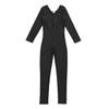 easyforever Kids Girls One Piece Long Sleeves Full Body Footless Gymnastics Ballet Dance Leotard Jumpsuit Black 3-4 Years view 3