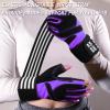 Weight Lifting Gloves for Women Gym Workout with Wrist Support,Padded Half Finger Gloves for Fitness Exercise (Violet, Medium) view 4
