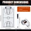 10 Pcs Basketball Clipboards Set for Coaches Include 2pcs 14"x9" Dry Erase Double Sided Basketball Whiteboard Equipment 6 Pcs Dry Erase Marker Pens and 2 Pcs Whistle, Sport Party Themed Gift view 2