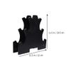 INOOMP 2pcs Dumbbell Storage Rack Compact Plastic Stand for Hand Weights Space-saving Dumbbell Holder Black for Home Gym Organization view 2